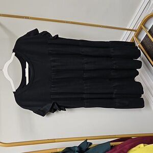 'Entro' Black Ruffle Dress